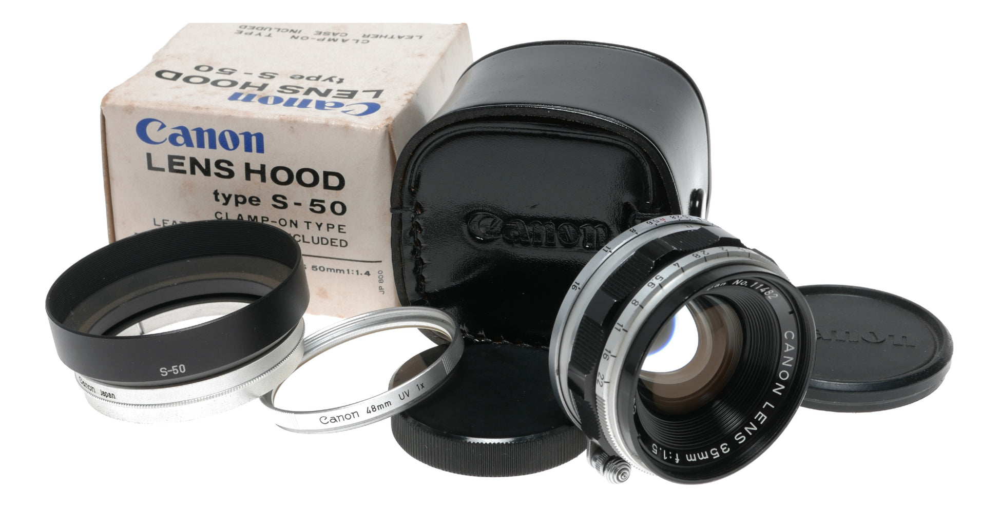 Canon Lens LTM 35mm 1:1.5 fast wide vintage M39 Leica screw mount 1.5/35