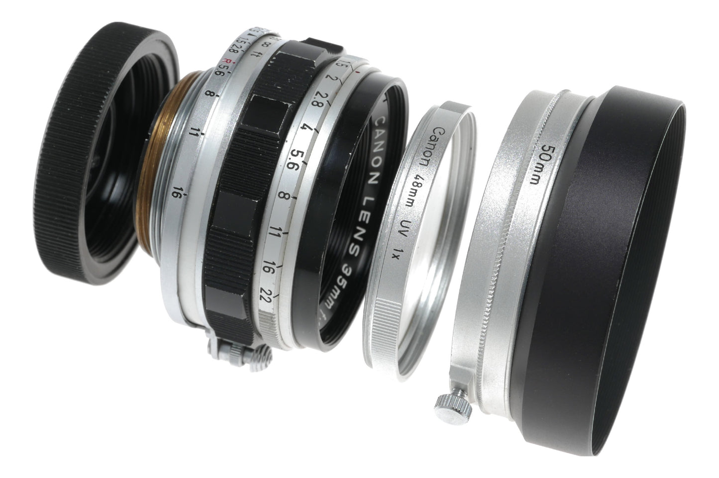 Canon Lens LTM 35mm 1:1.5 fast wide vintage M39 Leica screw mount 1.5/35