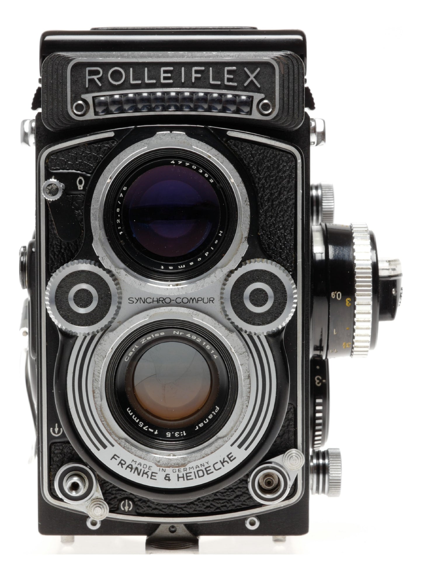 Rolleiflex 3.5F Model 4 TLR Film Camera Planar 3.5/75mm Excellent