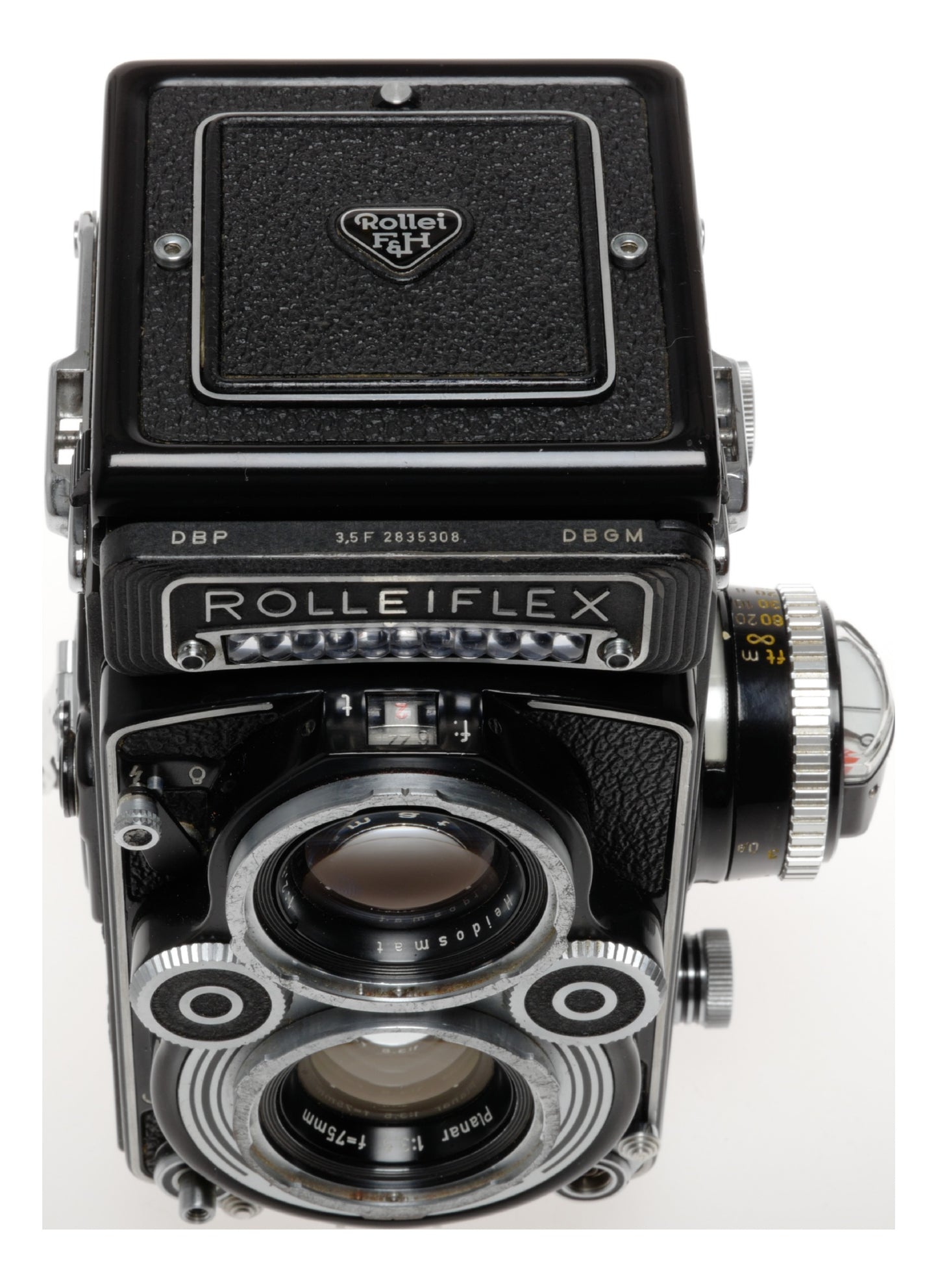Rolleiflex 3.5F Model 4 TLR Film Camera Planar 3.5/75mm Excellent
