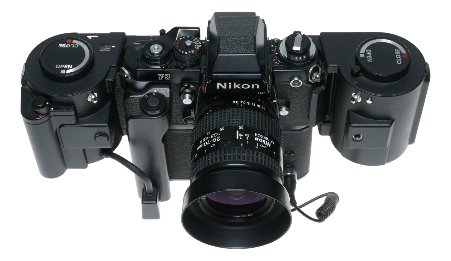 250 Nikon MF-4 motor drive MD-4 winder F3 camera 35mm black RARE