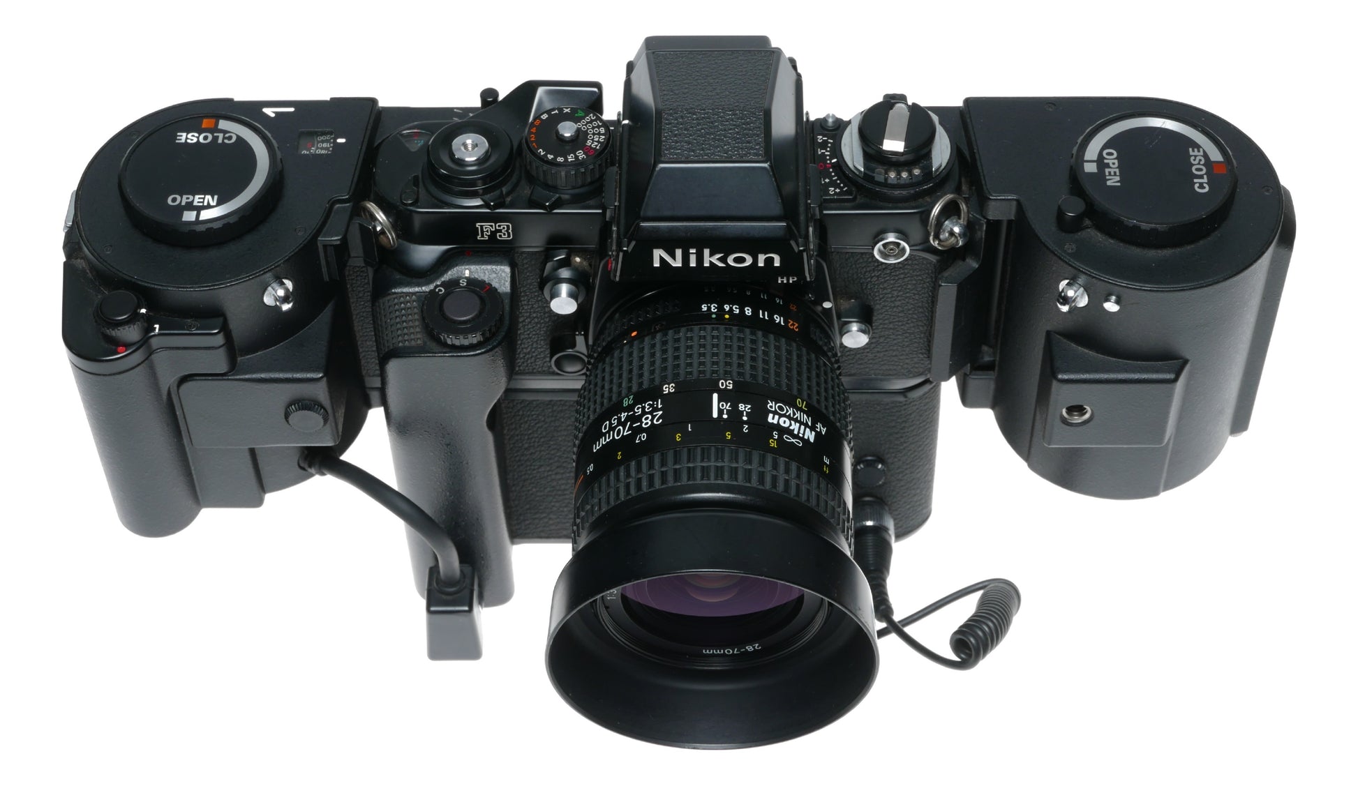 250 Nikon MF-4 motor drive MD-4 winder F3 camera 35mm black RARE