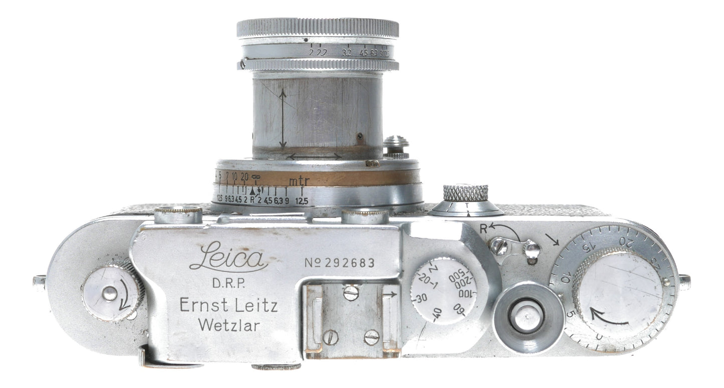 Leica III RF 35mm film camera M39mm lens Summar f=5cm 1:2