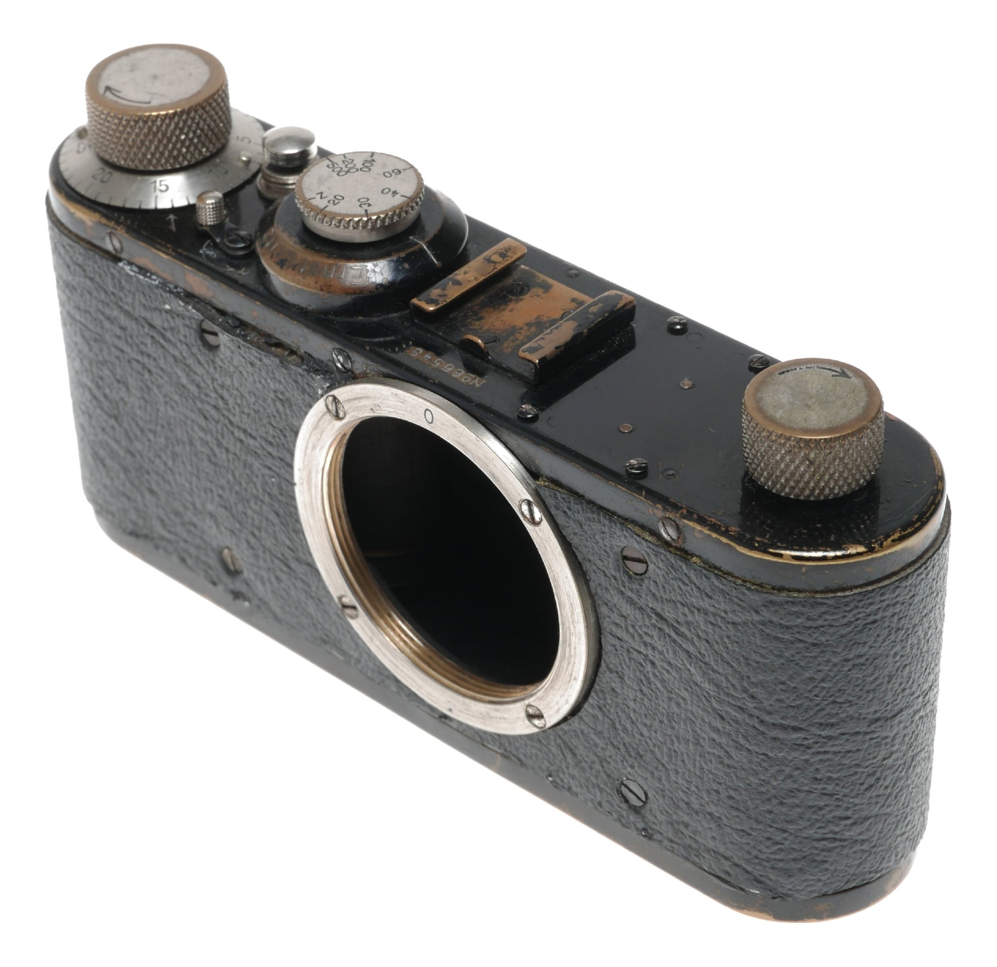 Leica I Standard Black paint #66548 35mm film camera vintage body only