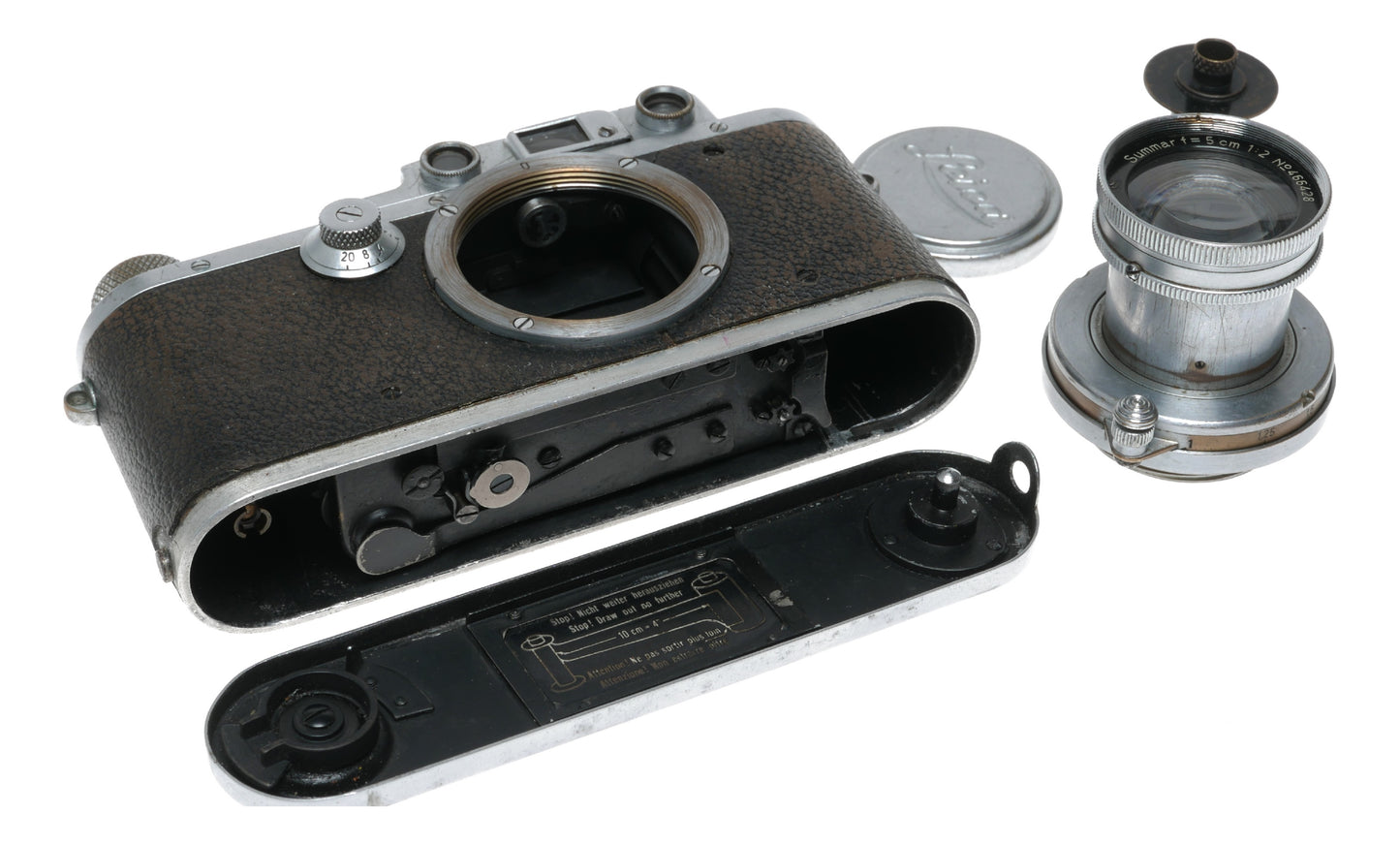 Leica III RF 35mm film camera M39mm lens Summar f=5cm 1:2