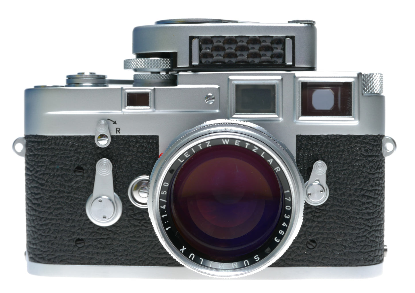 Leica M3 Summilux 1.4/50mm rare chrome lens cased set Top Notch