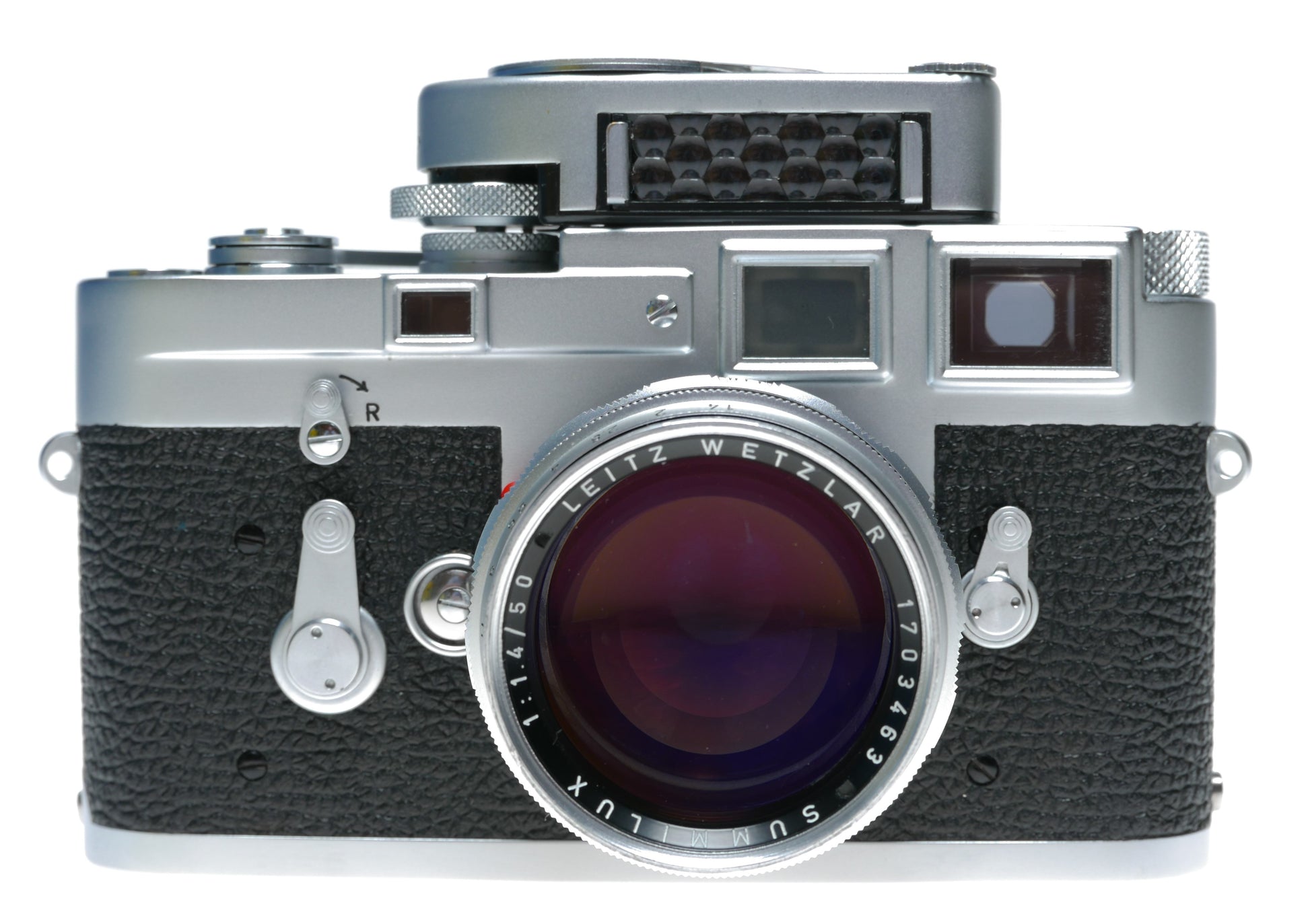 Leica M3 Summilux 1.4/50mm rare chrome lens cased set Top Notch