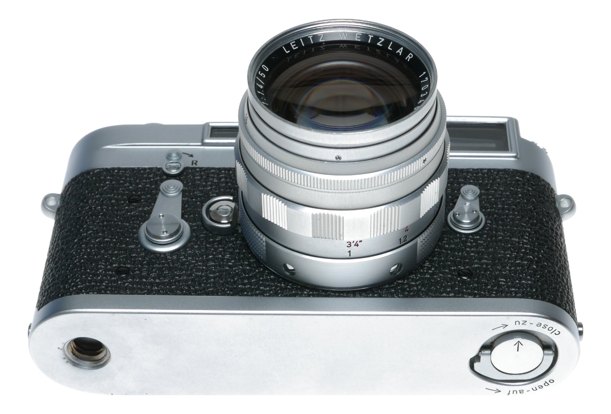 Leica M3 Summilux 1.4/50mm rare chrome lens cased set Top Notch