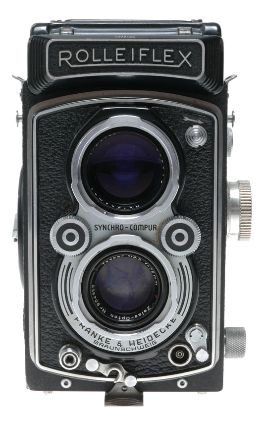 Rolleiflex TLR medium format film camera Tessar 3.5/75mm Zeiss-Opton T