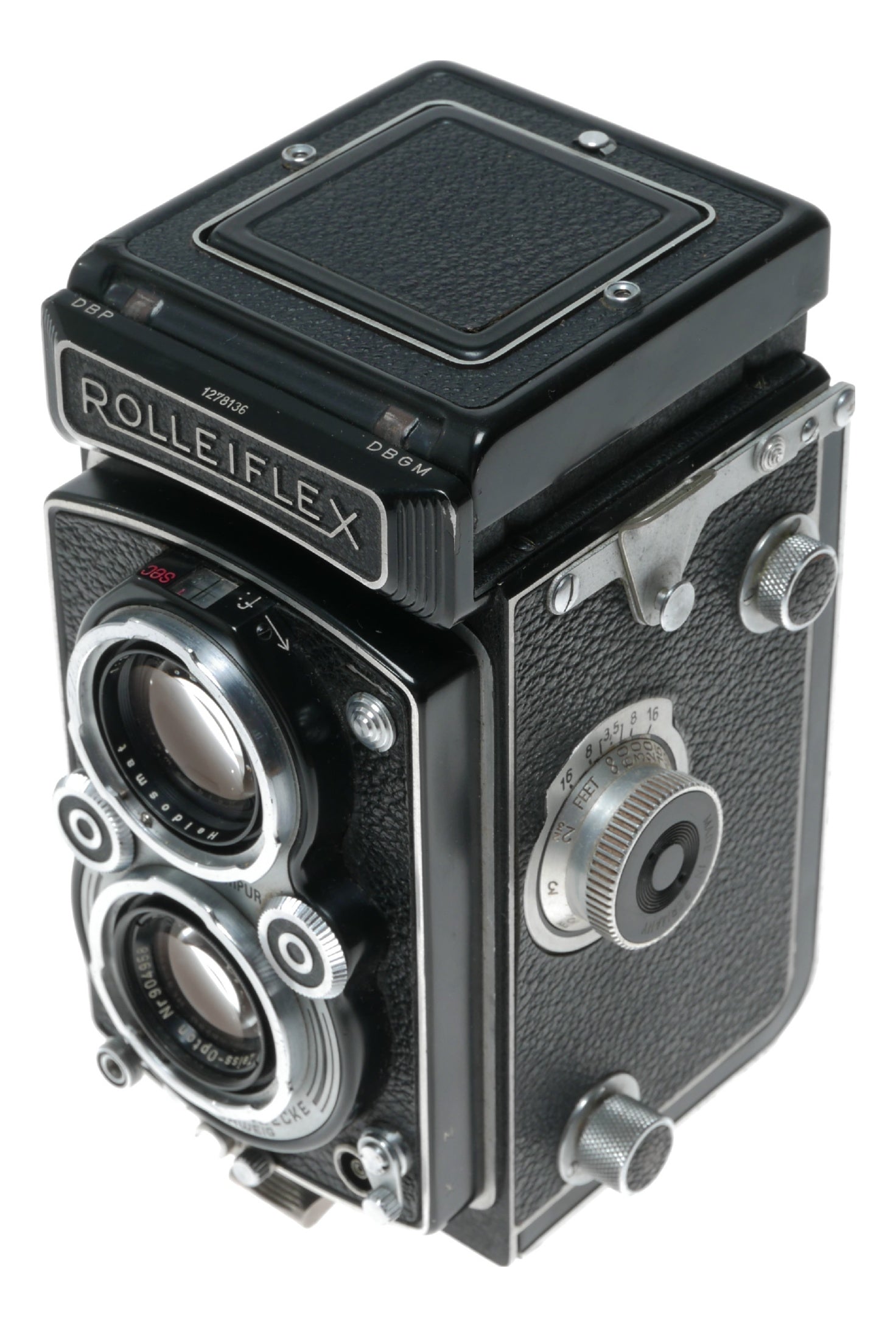 Rolleiflex TLR medium format film camera Tessar 3.5/75mm Zeiss-Opton T