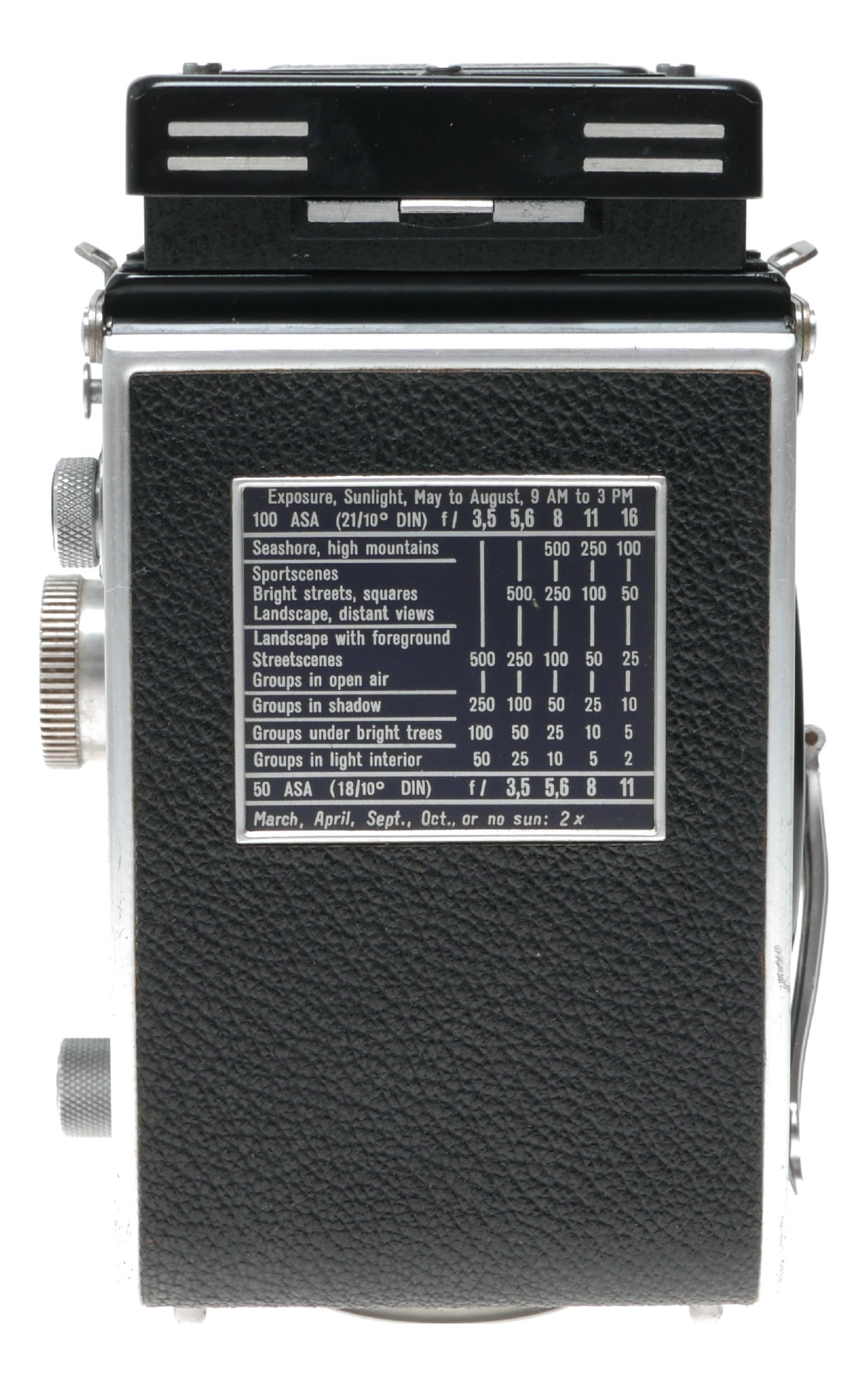 Rolleiflex TLR medium format film camera Tessar 3.5/75mm Zeiss-Opton T