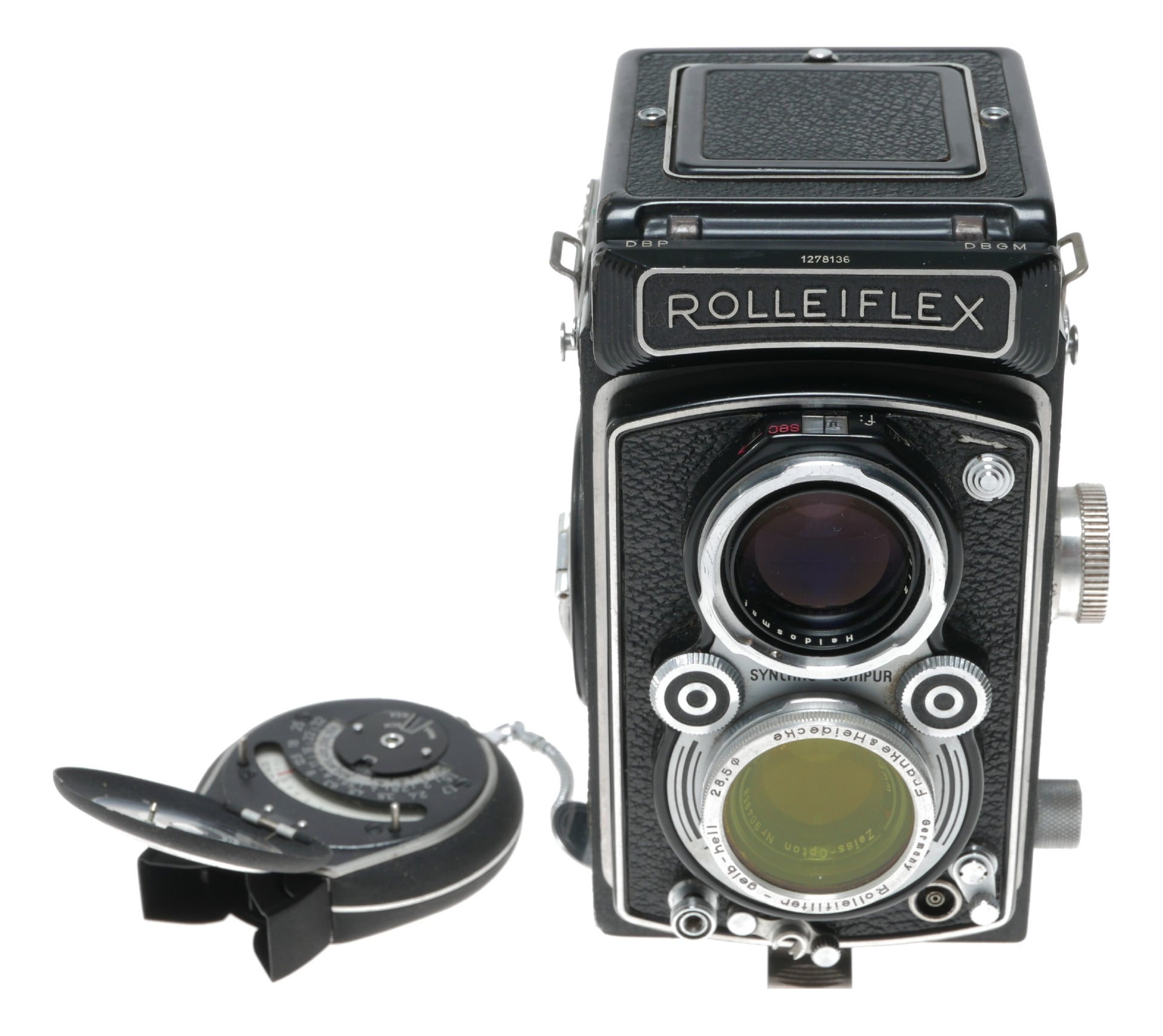 Rolleiflex TLR medium format film camera Tessar 3.5/75mm Zeiss-Opton T