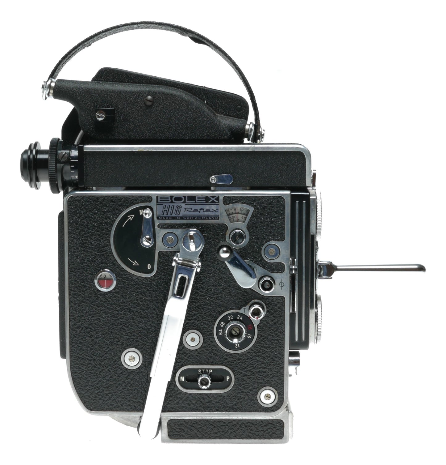 Bolex H16 Rex 5 film 16mm movie camera body 3 lens rotating turret