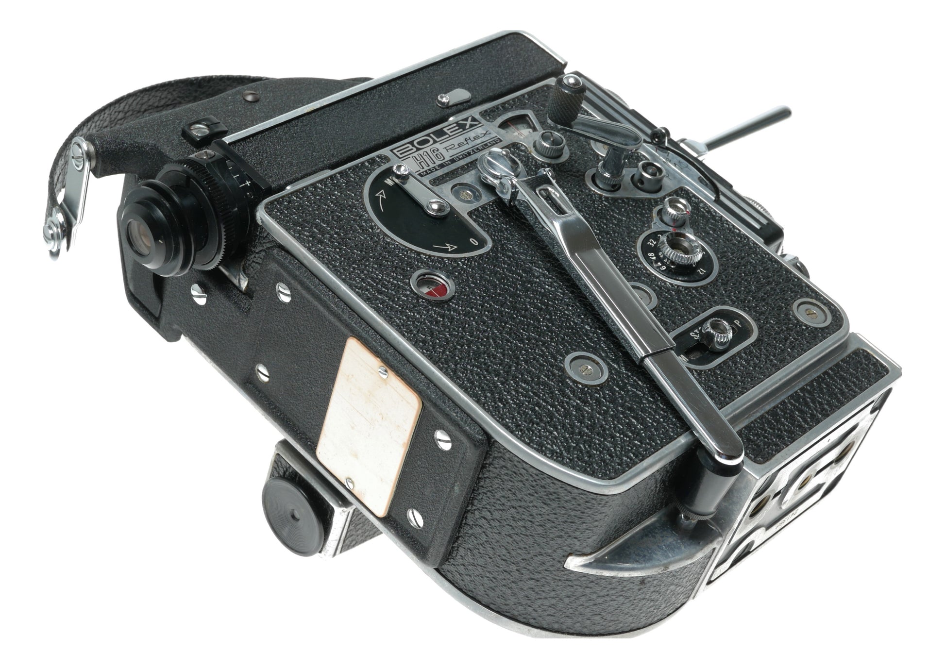 Bolex H16 Rex 5 film 16mm movie camera body 3 lens rotating turret