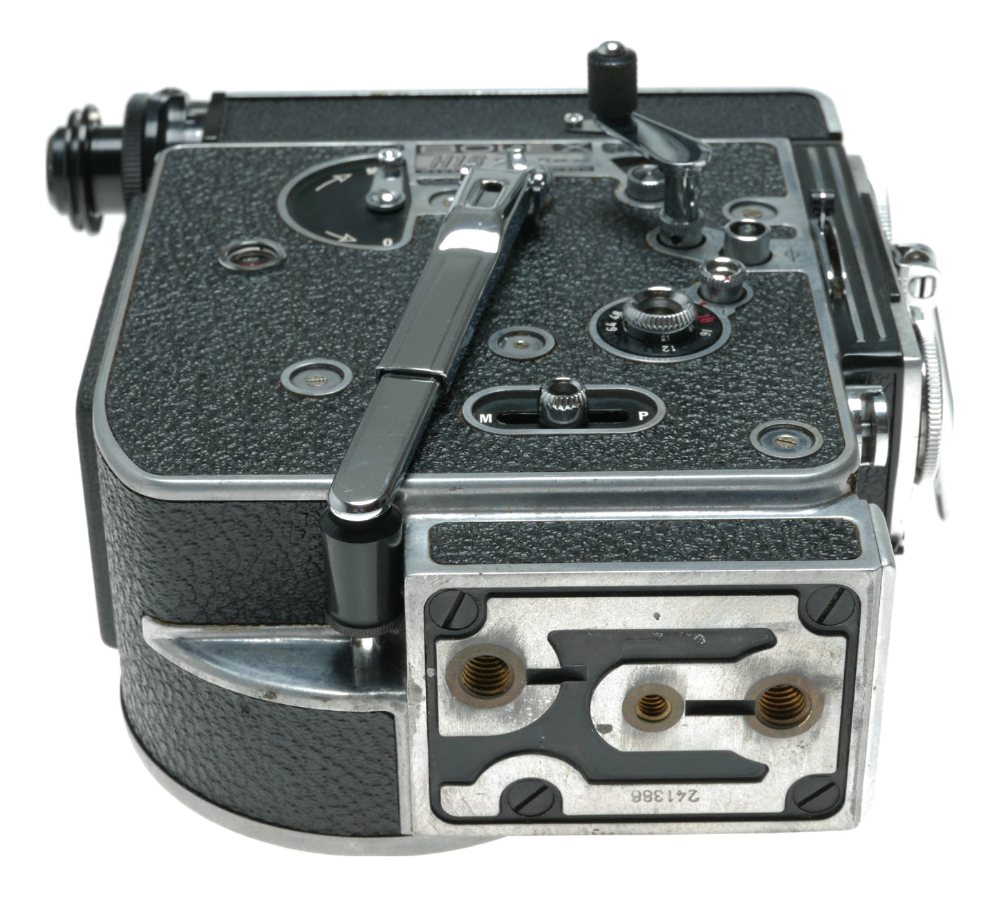 Bolex H16 Rex 5 film 16mm movie camera body 3 lens rotating turret