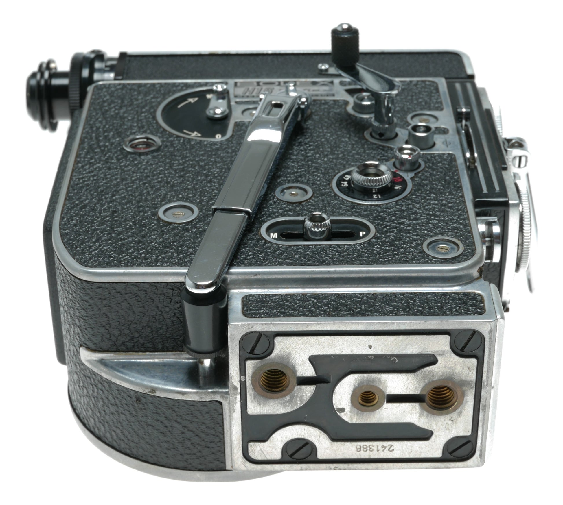 Bolex H16 Rex 5 film 16mm movie camera body 3 lens rotating turret