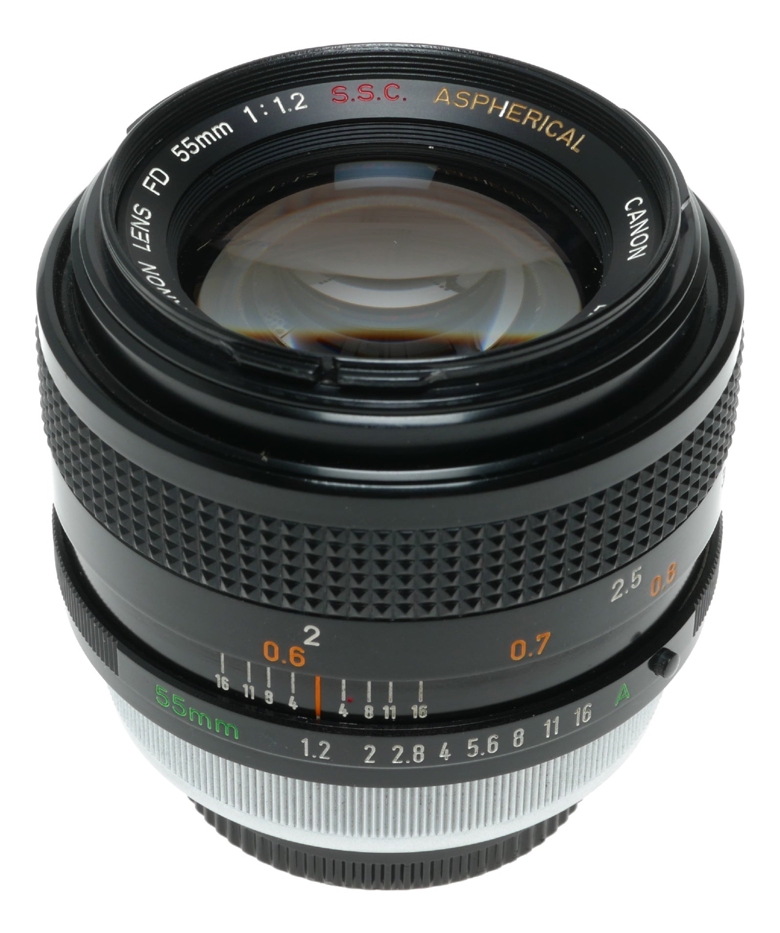 Canon Lens FD 55mm 1:1.2 S.S.C ASPHERICAL Rare beautiful coatings