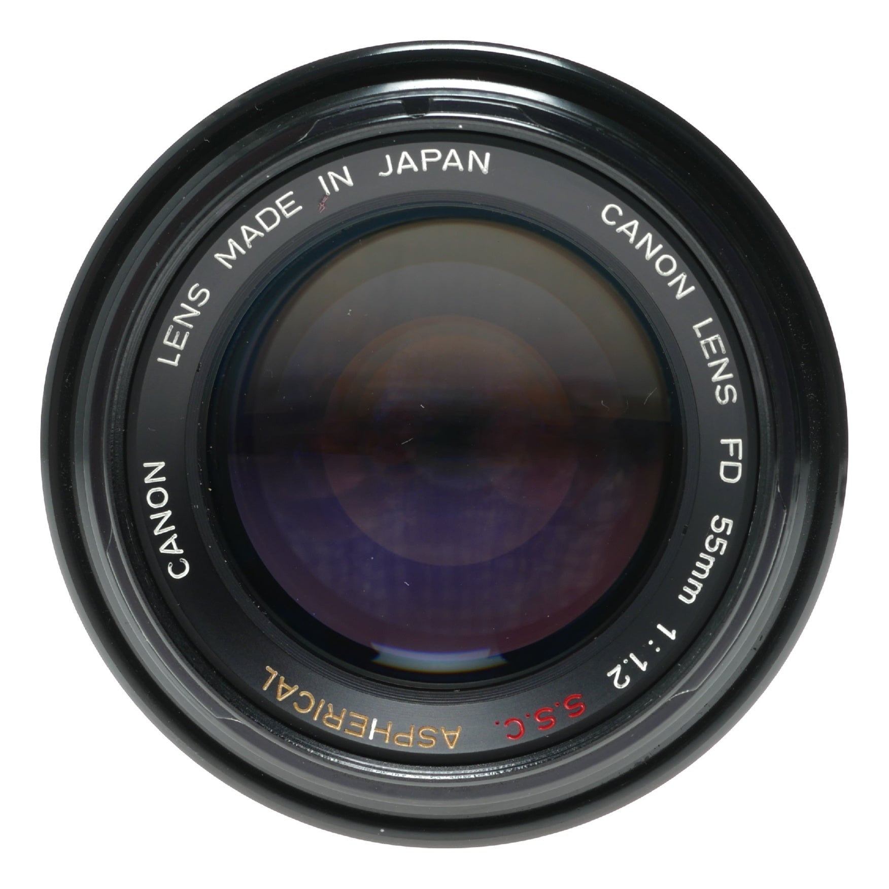 Canon Lens FD 55mm 1:1.2 S.S.C ASPHERICAL Rare beautiful coatings