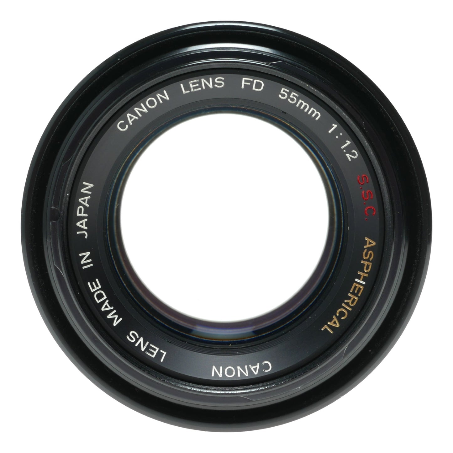 Canon Lens FD 55mm 1:1.2 S.S.C ASPHERICAL Rare beautiful coatings