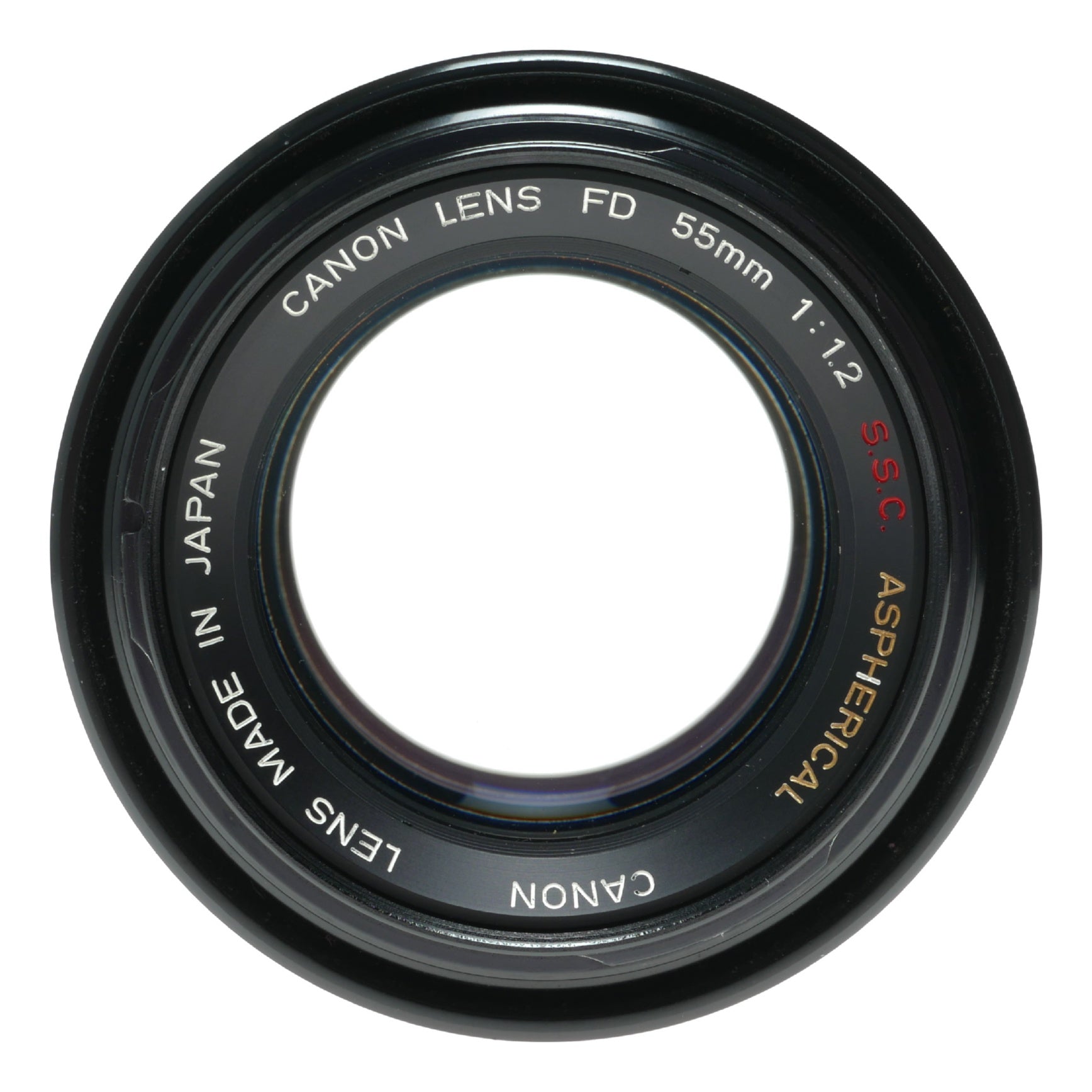 Canon Lens FD 55mm 1:1.2 S.S.C ASPHERICAL Rare beautiful coatings