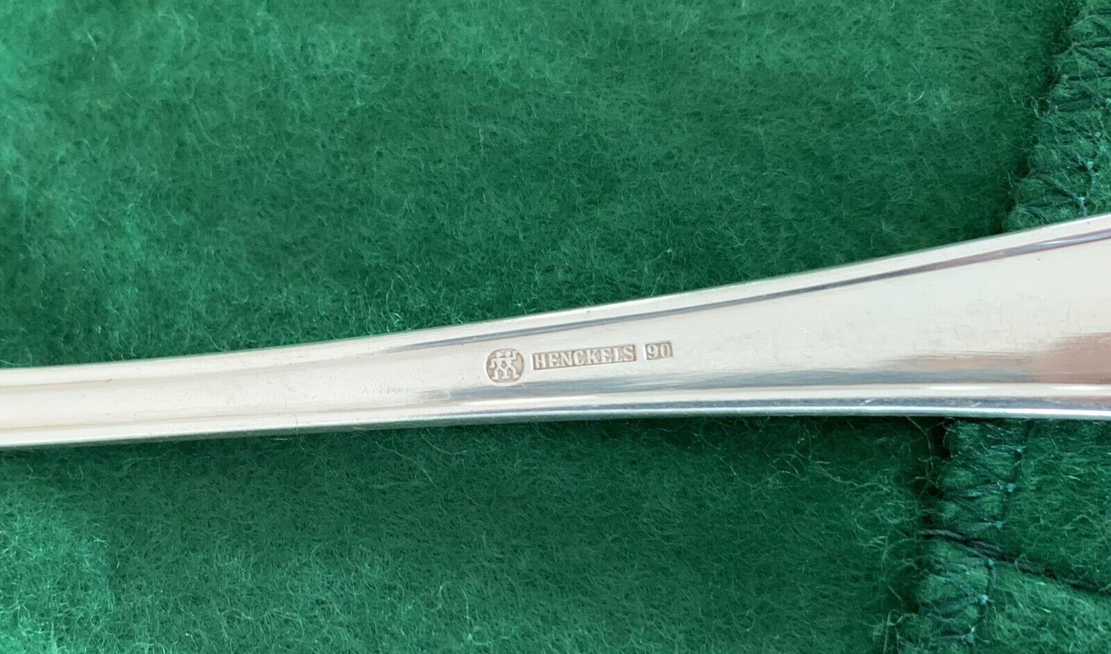 Henckels Zwilling German Silver Plated 90 Vintage Dinner Spoons - View 2