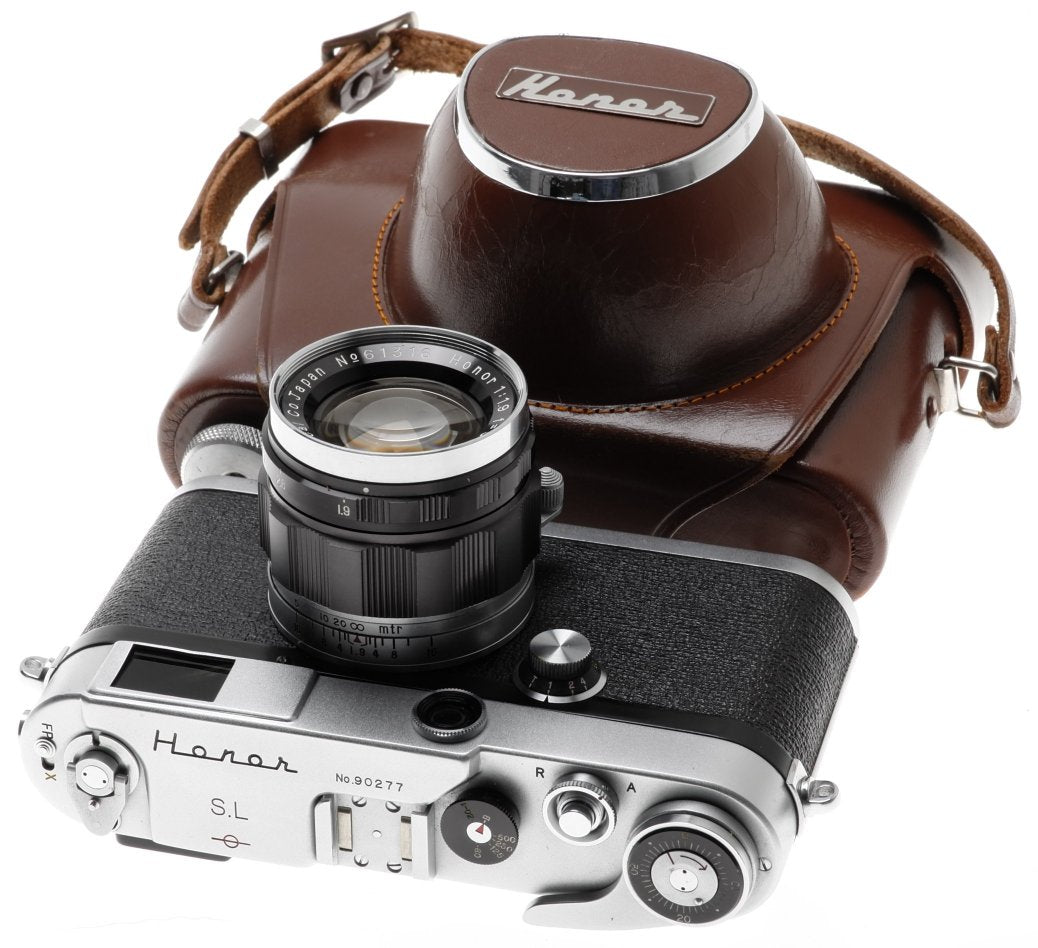 HONOR SL RANGE FINDER LEICA COPY CAMERA ZUIHO 1:1.9 f=50mm LENS ULTRA RARE MINT-
