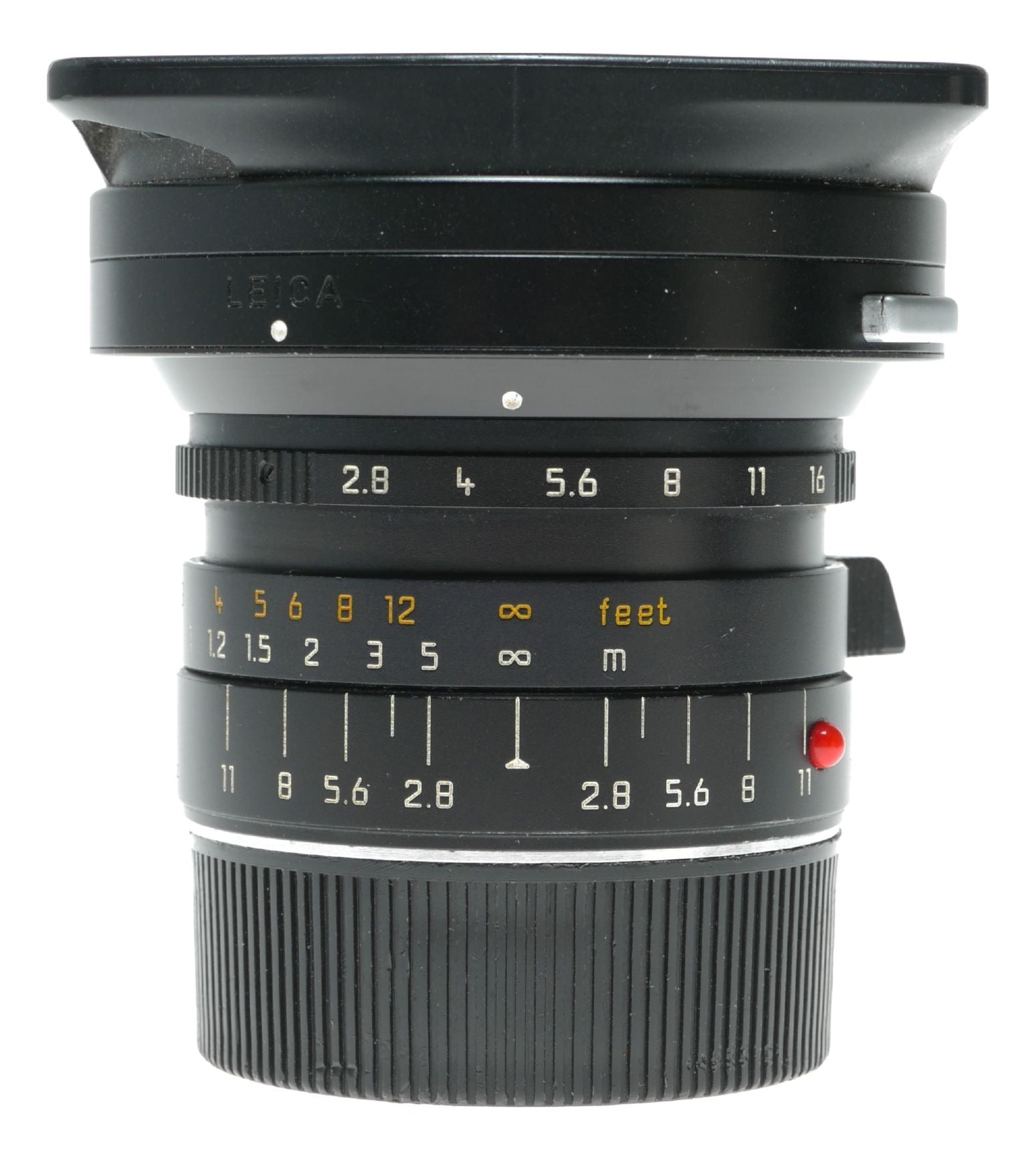 Leica Elmarit-M 1:2.8/21 mm ASPH. 11135 E55 boxed 6-bit hood caps