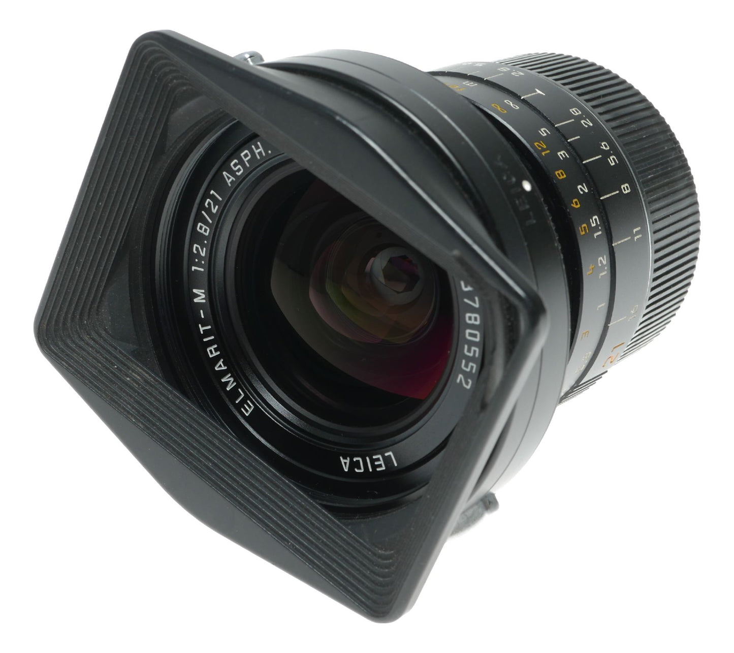 Leica Elmarit-M 1:2.8/21 mm ASPH. 11135 E55 boxed 6-bit hood caps