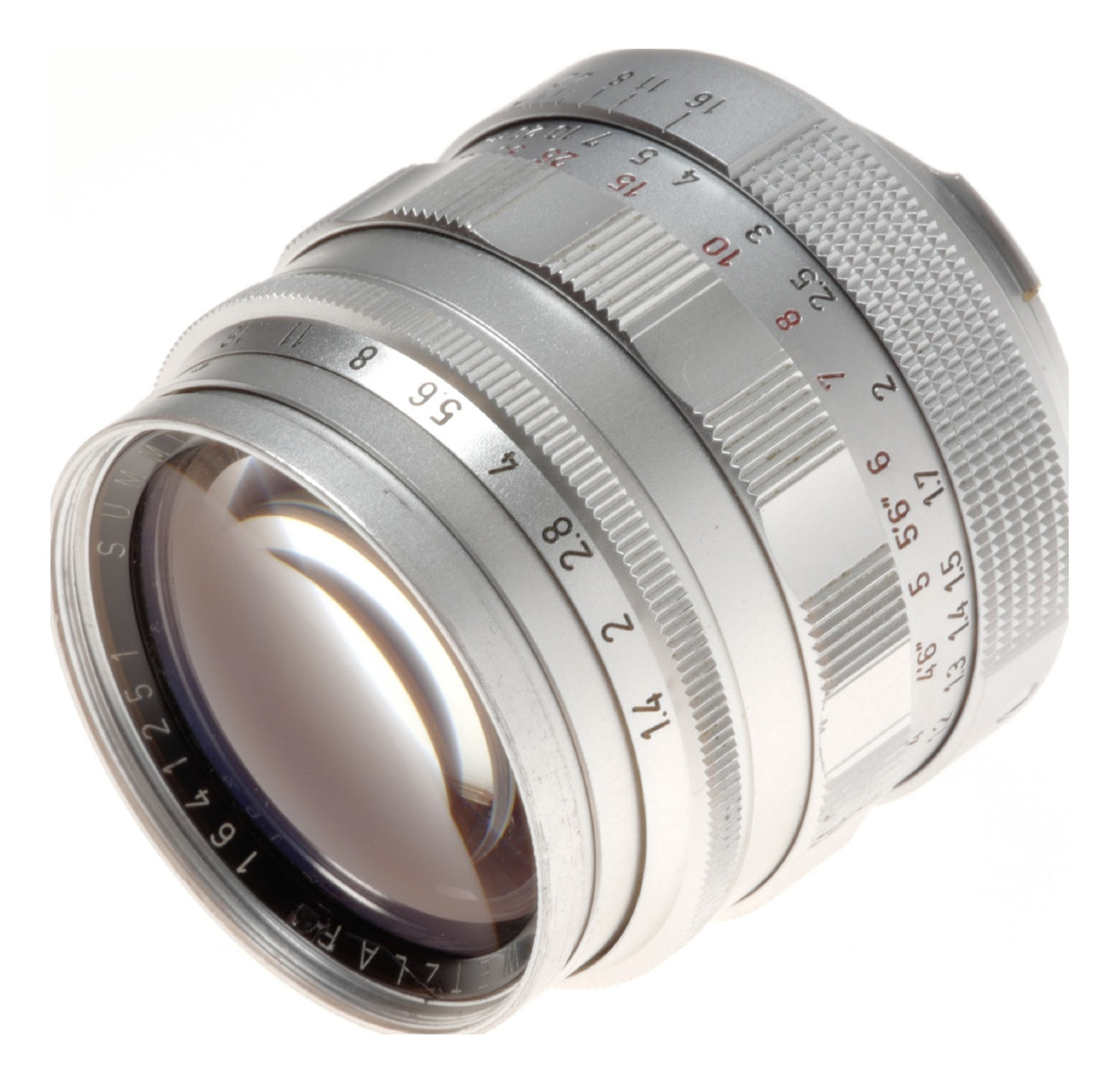 Summilux 50mm F1:1.4 with rare '20M' mark on distant scale rare 1st series