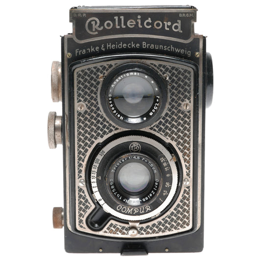 Rolleicord I Type 1 6x6 Art Deco Nickel Plated Highly Collectible