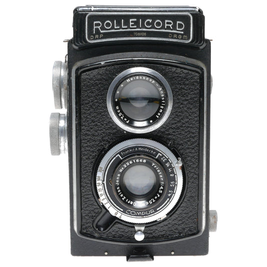 Rolleicord Ia 6x6 Type 3 Camera 7.5cm f/4.5 Zeiss Triotar Lens