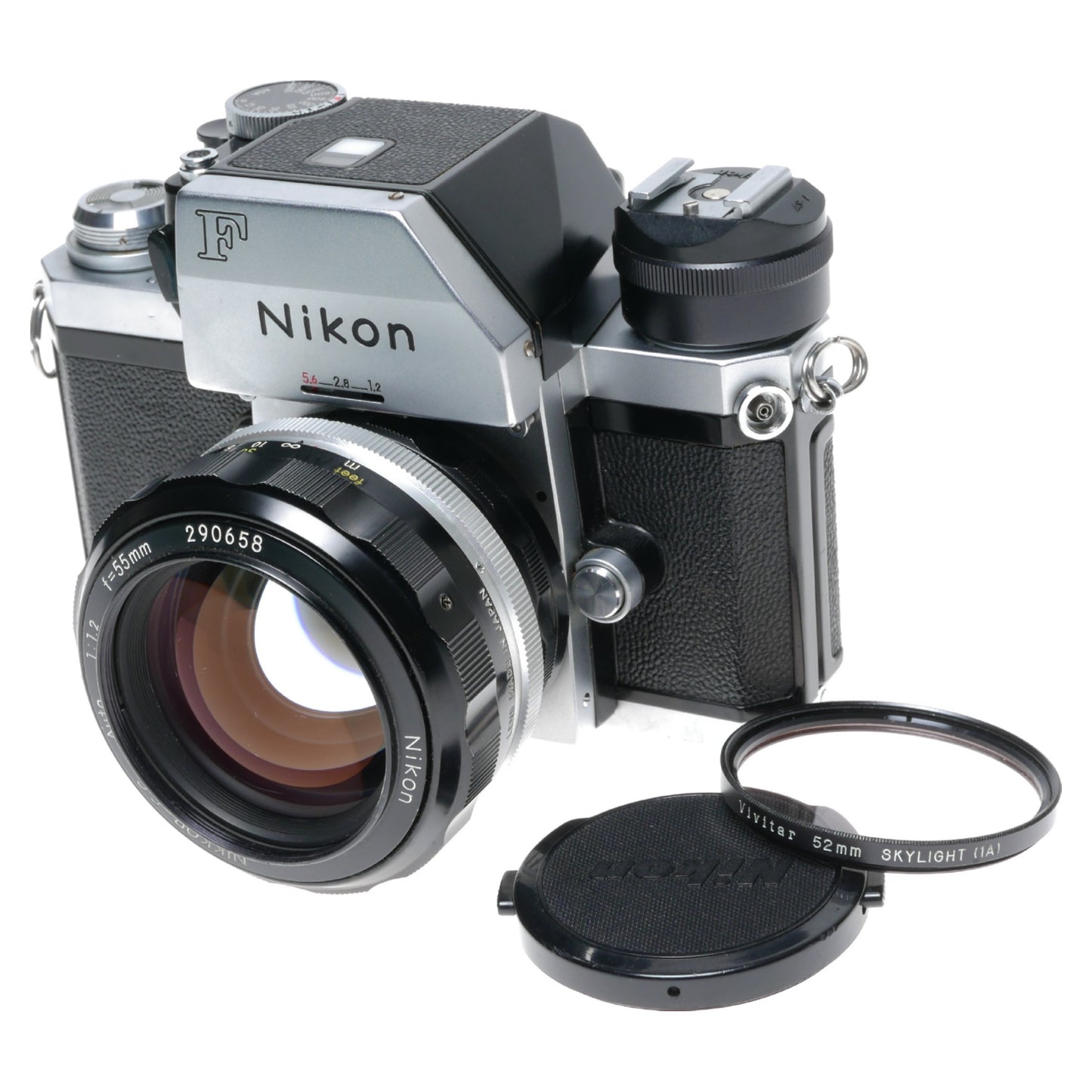 Nikon F SLR FTn Photomic Prism Finder Camera Nikkor S.C Auto 1:1.2 F=55mm