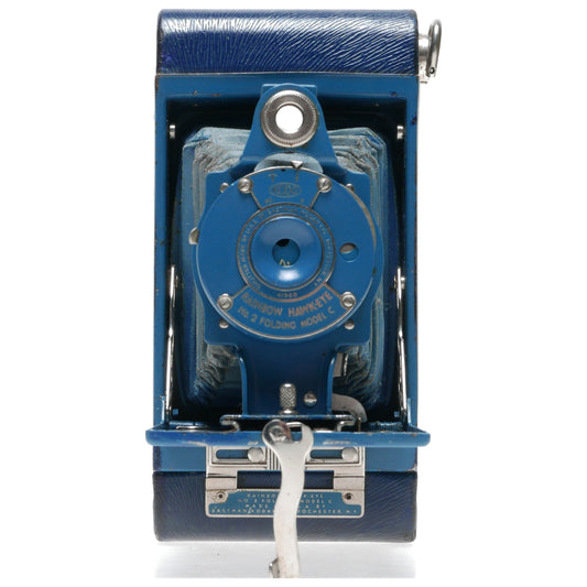 Kodak Rainbow Blue Hawk-Eye No.2 Folding Camera Model C Rare