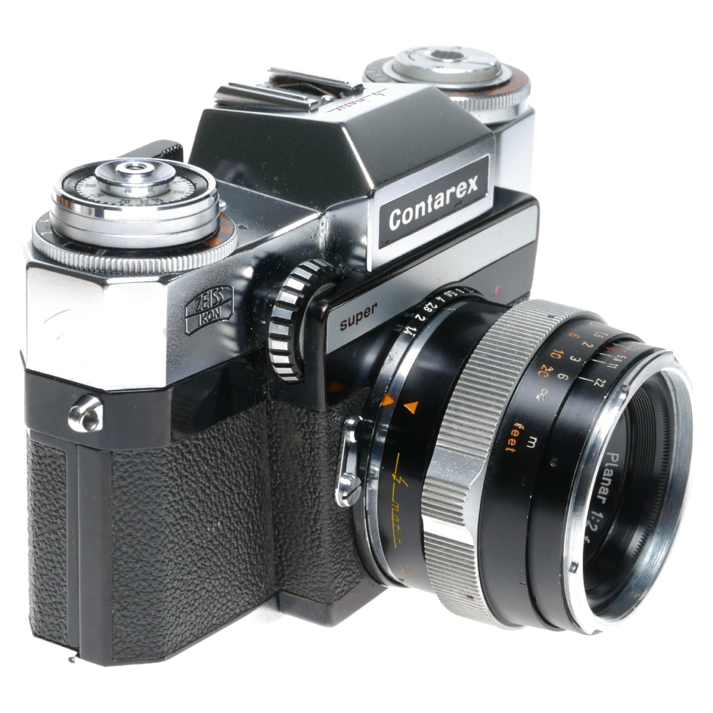 Contarex Super 2nd Model SLR Camera Carl Zeiss Planar 1:2 f=50mm