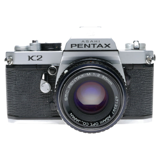 Asahi Pentax K2 35mm SLR Camera SMC Pentax-M Lens 1:2/50mm