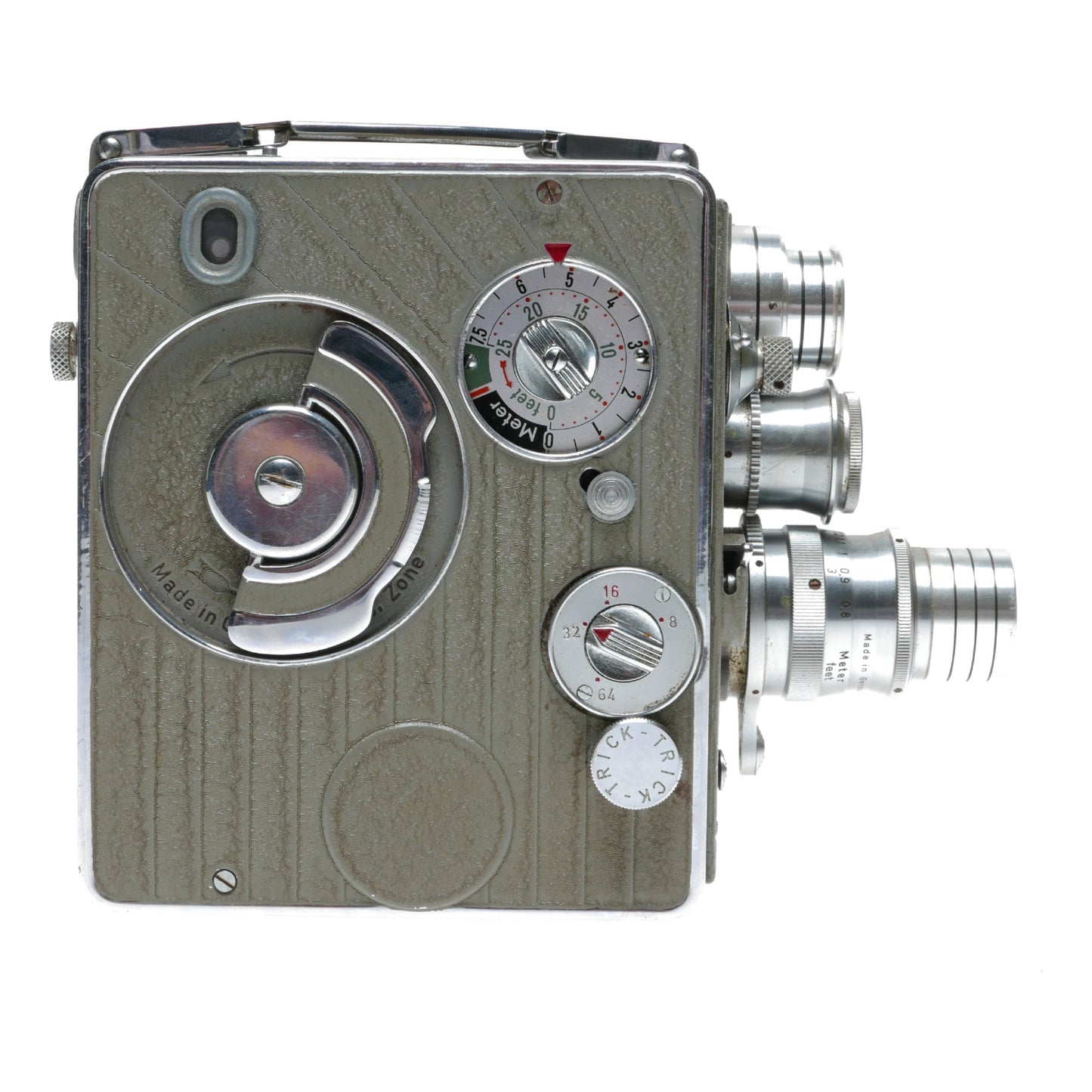 Nizo Heliomatic 2x8mm Model S2R Cine Camera Rodenstock Ronar Euron