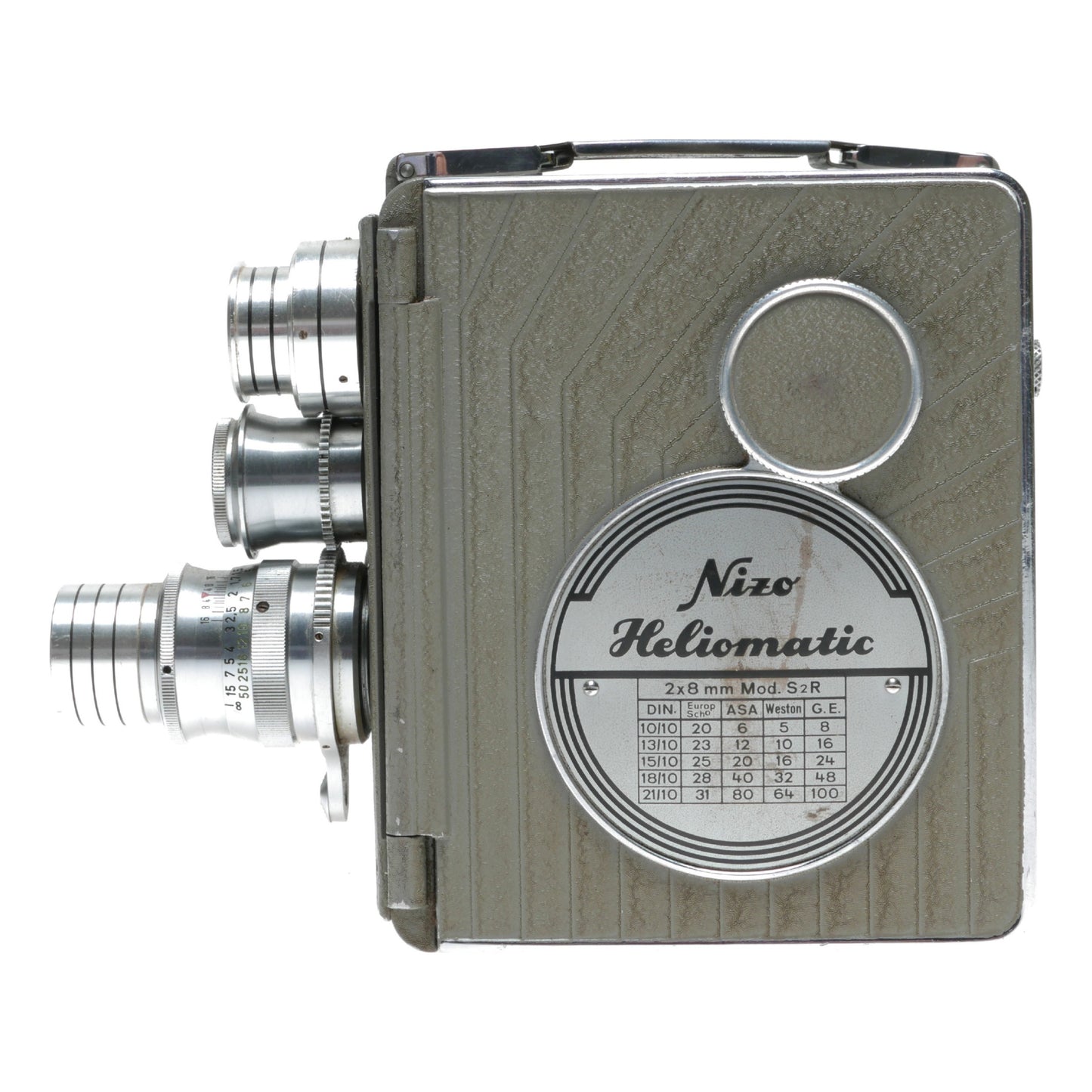 Nizo Heliomatic 2x8mm Model S2R Cine Camera Rodenstock Ronar Euron