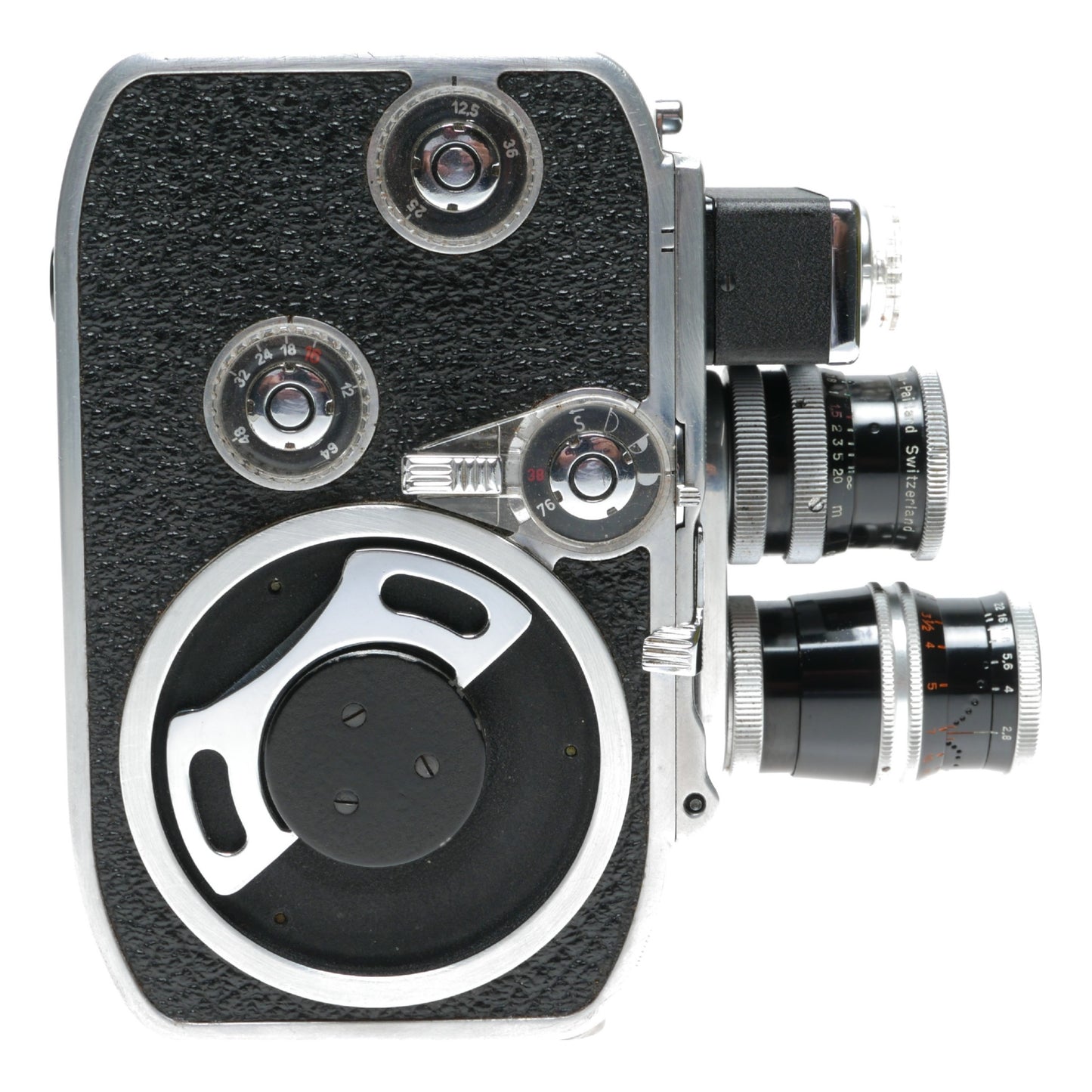 Bolex B8L Paillard 8mm Cine Movie Camera Yvar 2.8/36mm 1.8/13mm