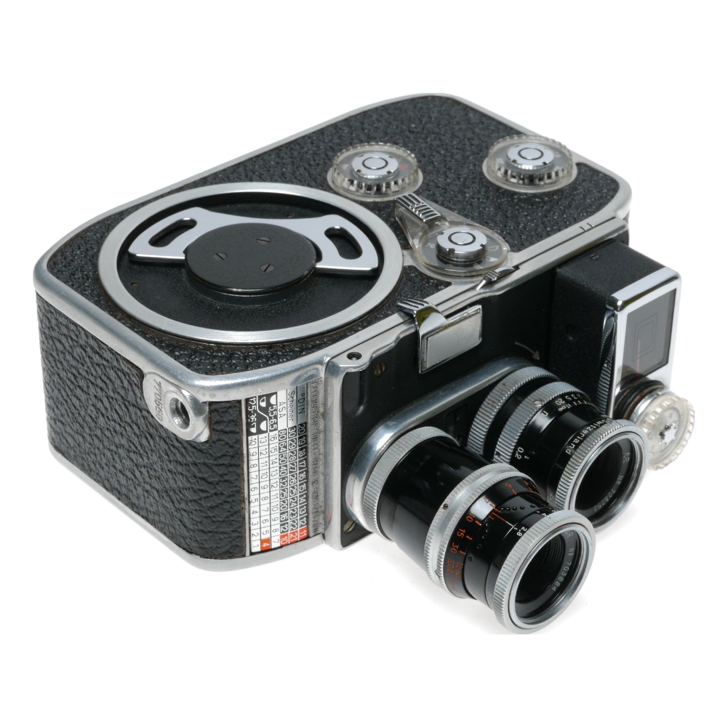 Bolex B8L Paillard 8mm Cine Movie Camera Yvar 2.8/36mm 1.8/13mm