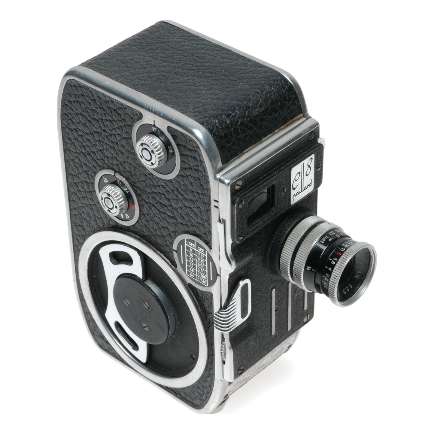 Bolex Paillard C8 Cine Movie Camera Yvar 1:2.5 f=12.5mm