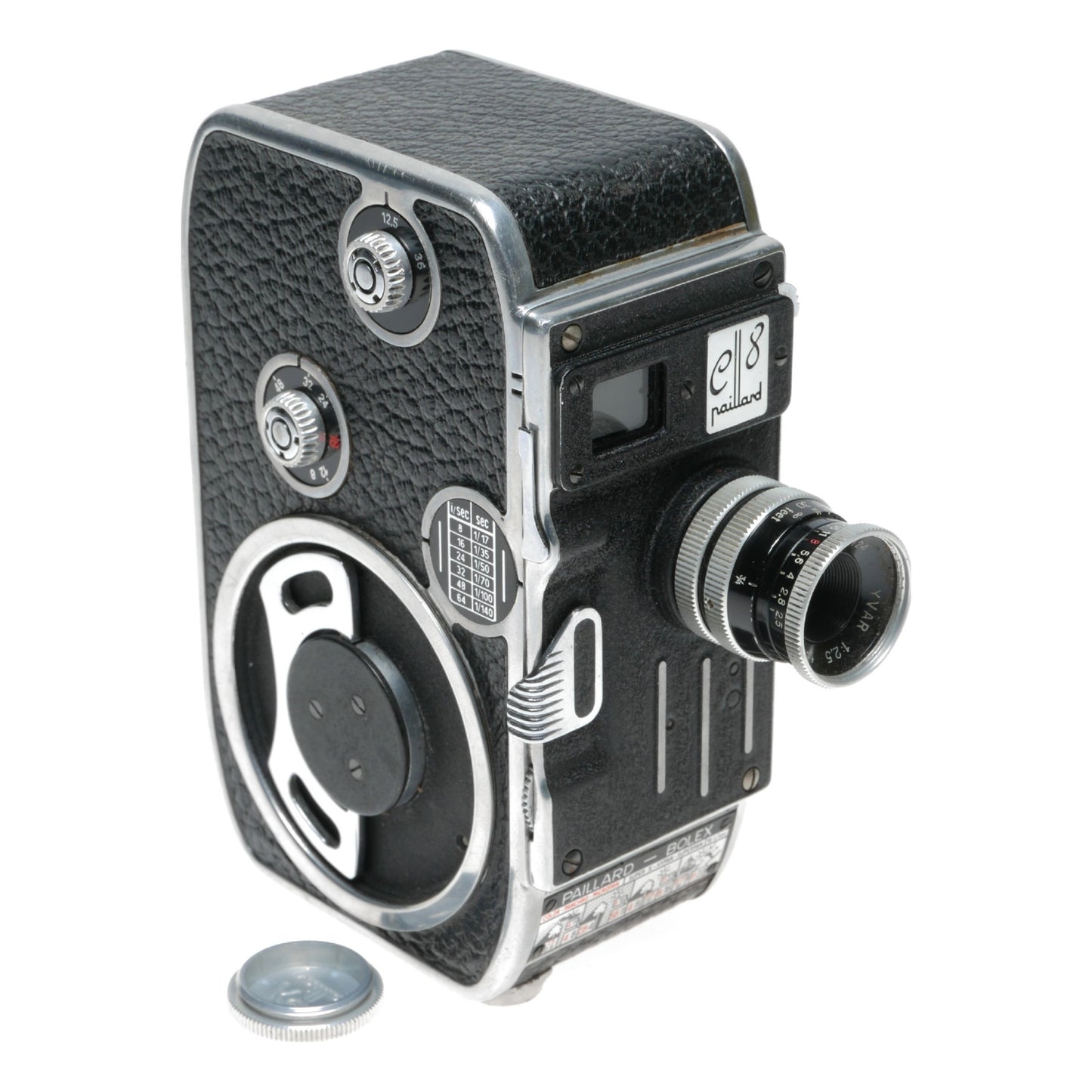 Bolex Paillard C8 Cine Movie Camera Yvar 1:2.5 f=12.5mm