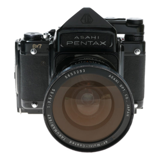 Asahi Pentax 6x7 Film Camera SMC Takumar 3.5/55 Polaroid Back