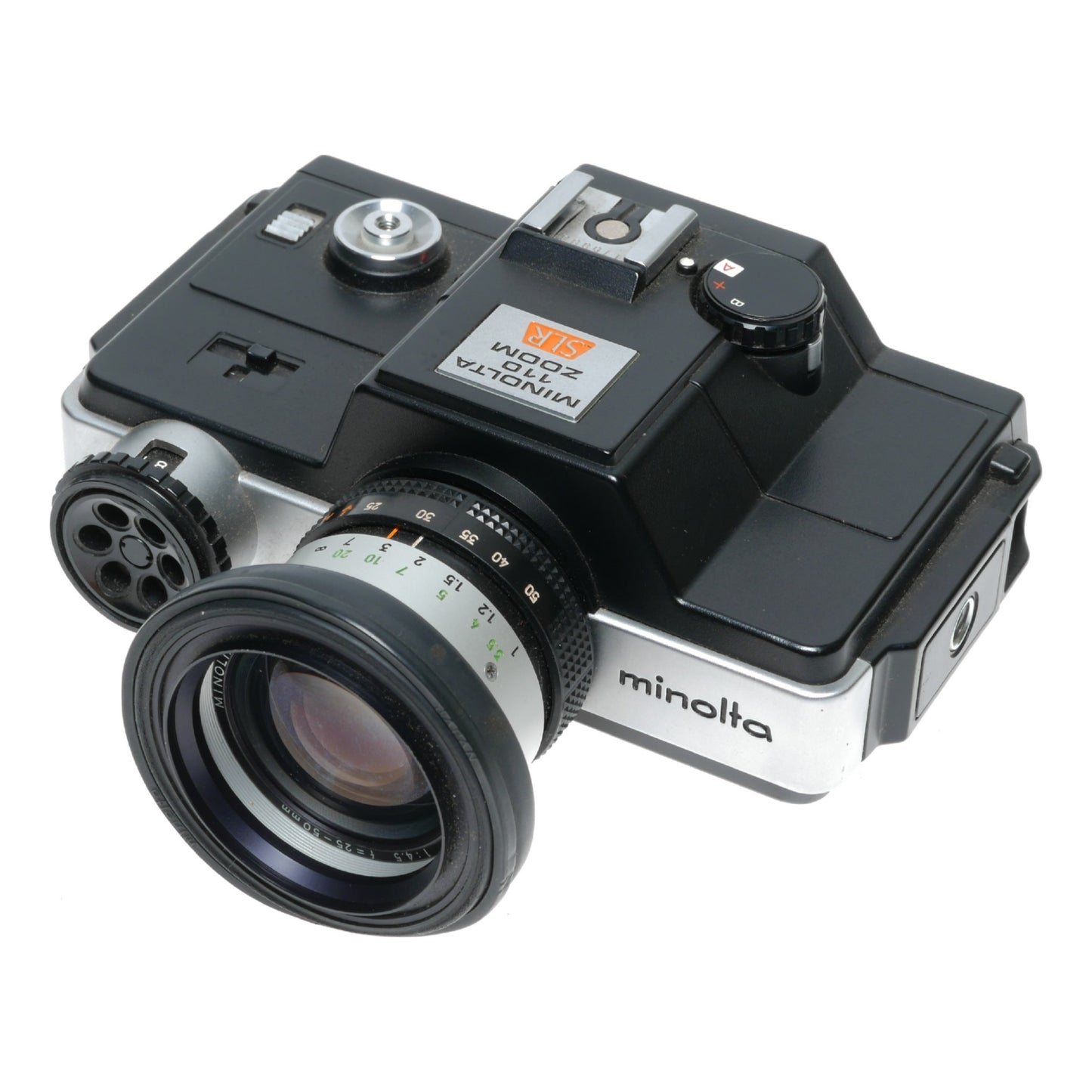 Minolta 110 Zoom Miniature SLR Film Camera 1:4.5 25-50mm