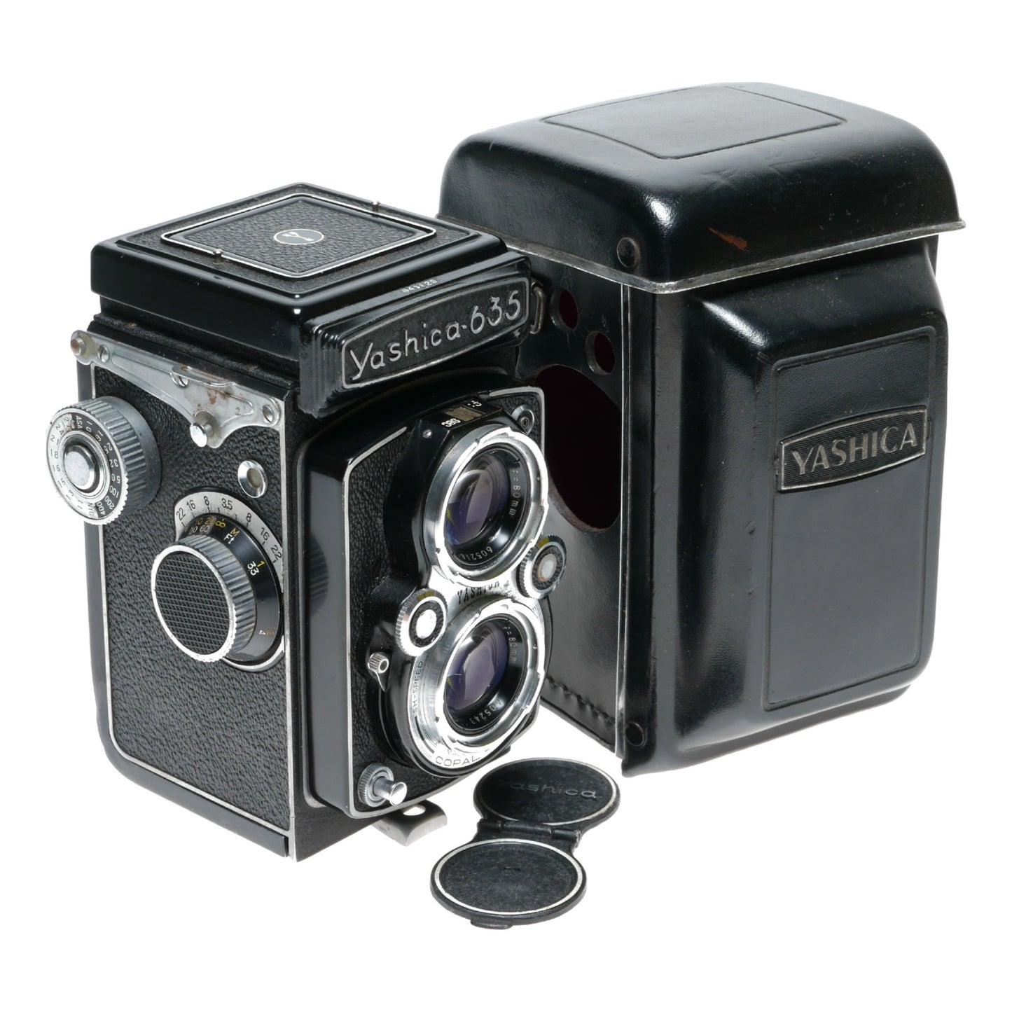 YASHICA 635 Dual Format TLR 120 35mm Film Camera Yashikor 3.5/80