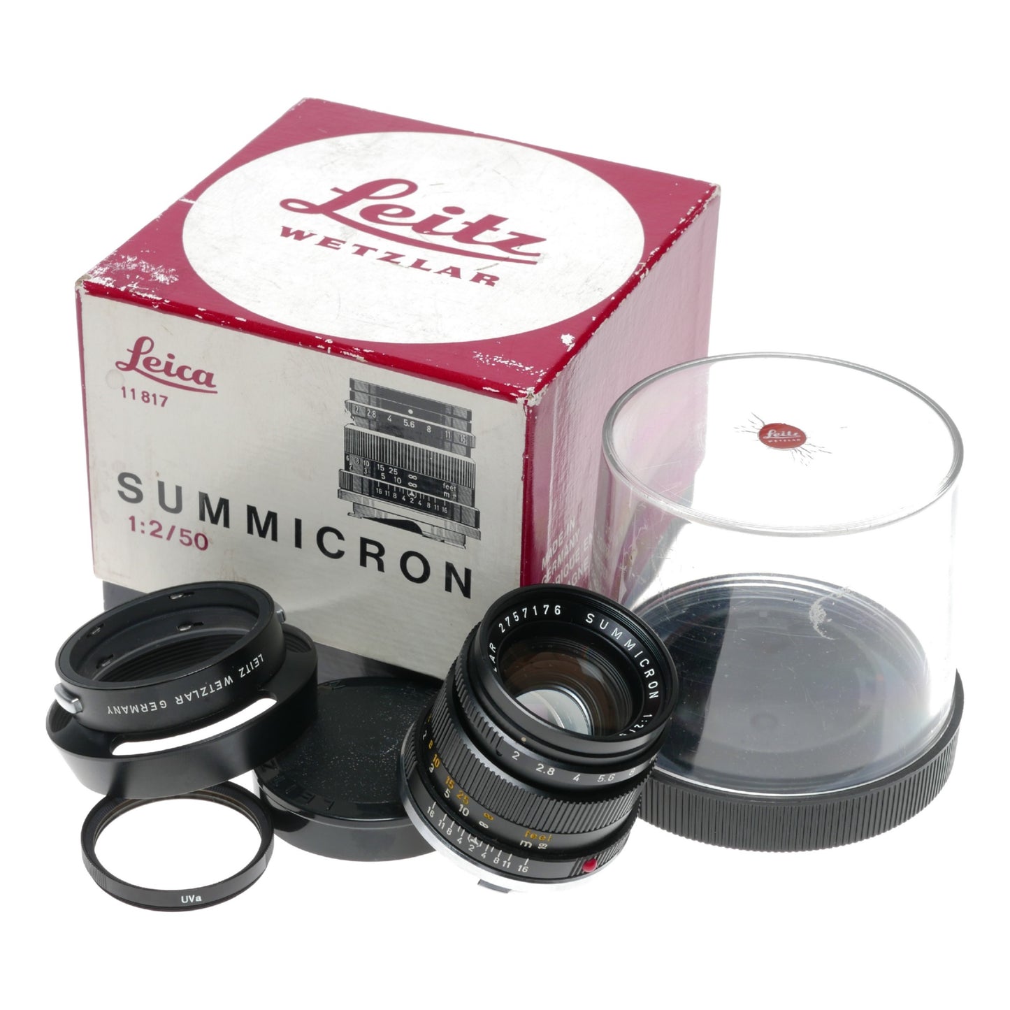 Leica Summicron 1:2/50 mm rare Leitz rigid prime lens boxed 11817