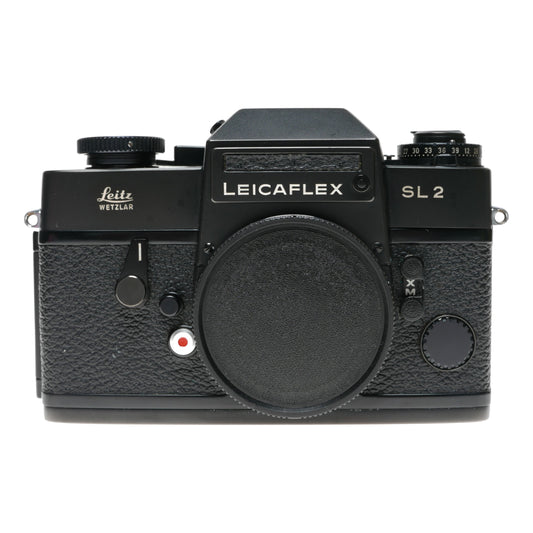 Black chrome Leicaflex SL2 Antique film camera 35mm body with case