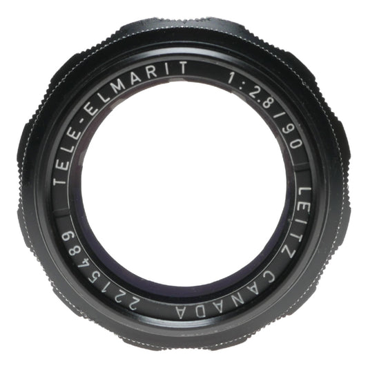 Black Tele-Elmarit 1:2.8/90 mm Leica M Leitz f=90mm F2.8 prime lens