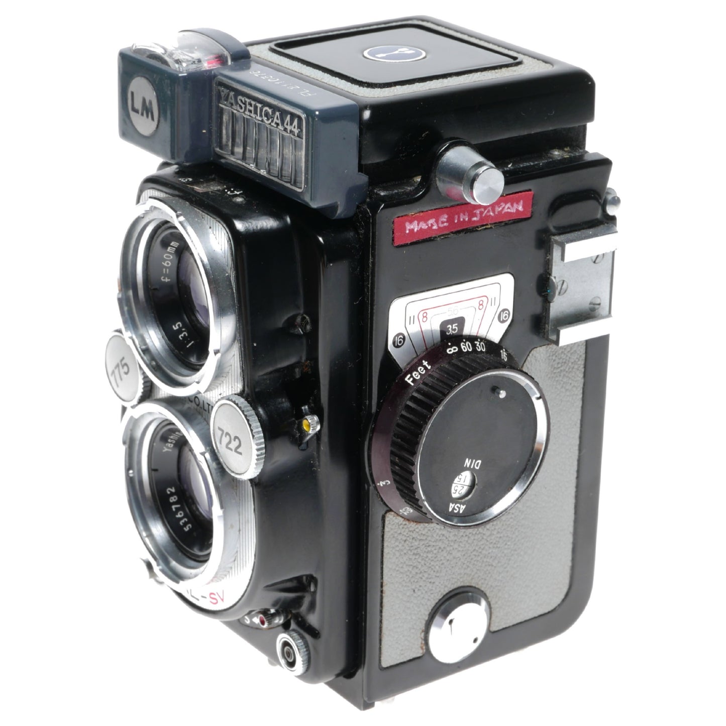 Yashica 44 LM Baby 4x4 TLR Film Camera Yashinon 3.5/60