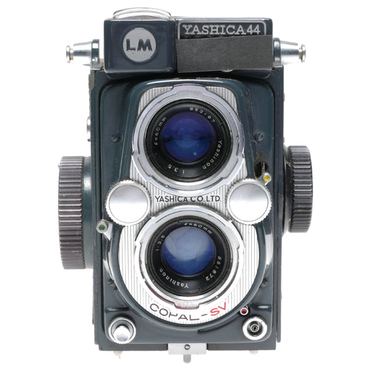 Yashica 44 LM Blue 4x4 TLR Film Camera Yashinon 3.5/60