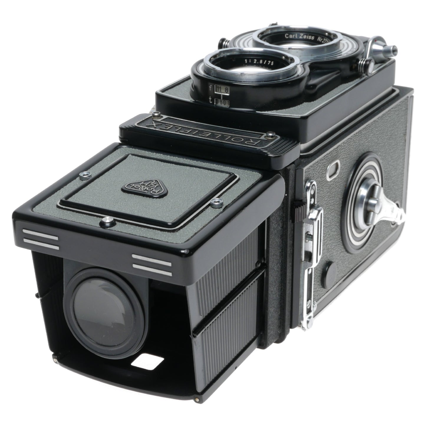 Rolleiflex T Model 1 Grey TLR Film Camera Carl Zeiss Tessar 1:3.5/75